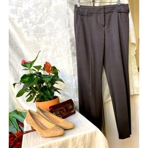 Dark taupe wool blend slacks Nordstrom Classiques size 6 great condition